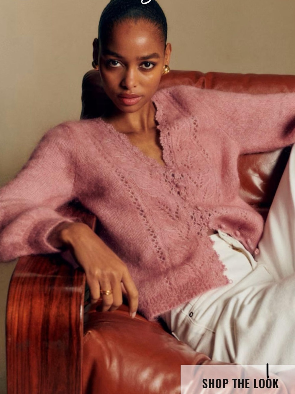 Sezane Angelo wool and mohair cardigan